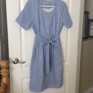 NWT-Polagram-Small Tie-Waist shift dress